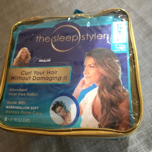 The Sleep Styler Accessories Set Of 8 Memory Foam Hair Rollers